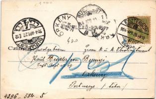 1904 Esztergom. Kardos Dezső kiadása (kis szakadás / small tear)