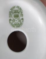 Zsolnay porcelán róka, Vuk, kézzel festett, jelzett, hibátlan, m: 10 cm