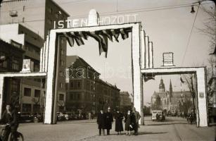 1938 Kassai bevonulás alkalmával készült felvételek, 2 db negatív, 9x6 cm