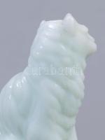 Tigris figura. Tejüveg, formába öntött, hibátlan 13 cm