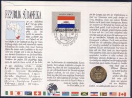 Dél-Afrika 1989. 2c érmés, bélyeges borítékon + hátlapon elsőnapi bélyegzős ENSZ bélyeggel, ismertet...