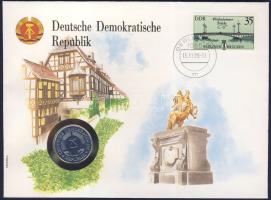 NDK 1981. 1M érmés, bélyeges borítékon + hátlapon elsőnapi bélyegzős ENSZ bélyeggel, ismertetővel T:1