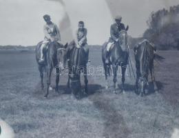 Lovaglás témájú felvételek, 6 db negatív, 9x12 cm