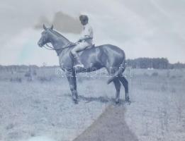 Lovaglás témájú felvételek, 6 db negatív, 9x12 cm