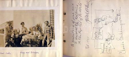 Sulkowky Zoltán és Barthy Gyula motorosok 1931-1937 közötti föld körüli útjának emlékei. Óriási, gya...