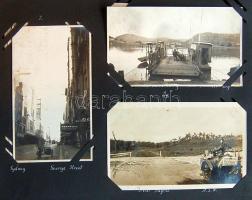 Sulkowky Zoltán és Barthy Gyula motorosok 1931-1937 közötti föld körüli útjának emlékei. Óriási, gya...