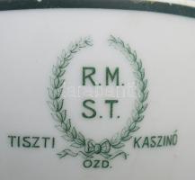 Hüttl Tivadar csésze, Tiszti Kaszinó Ózd felirattal, jelzett, d: 9 cm