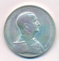 Berán Lajos (1883-1943) 1993. "Vitéz Nagybányai Horthy Miklós Magyarország kormányzója / Temetésének emlékére 1993. szeptember 4." jelzett Ag emlékérem (32,74g/0.925/40mm) műanyag tokban, tanúsítvánnyal T:UNC kis patina