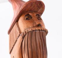 cca 19. sz. második fele - 20. sz. első fele, 6 darab fa diótörő. Esztergált és faragott fa, közte f...