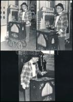 1987 Verklis öregúr, 3 db fotó, Karai Sándor pecséttel jelzett felvételei, 15x10,5 cm