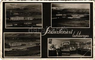 1943 Szászfenes, Floresti, Fenes; laktanya, ifj. Budai Endre markotányos boltja / Hungarian military barracks, shop (r)