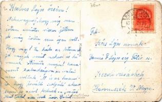 1943 Szászfenes, Floresti, Fenes; laktanya, ifj. Budai Endre markotányos boltja / Hungarian military...