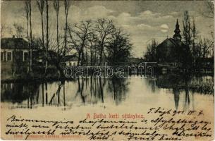 1901 Jászberény, a Bathó kerti sétányhoz, este. Brünauer kiadása 13954. (fl)