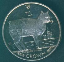 Man-sziget 1988. 1C "Manx macska" Ag (999) 1oz. T:exPP ph.