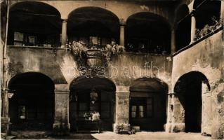 1905 Sopron, Eggenberg ház a szószékkel. Foto Diebold-Gruber (r)