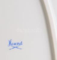 Herendi Hecsedli mintás szervírozó készlet. Szervírozó tál 38x28 cm, tálak d: 20,5 cm, jelzett, 2. o...