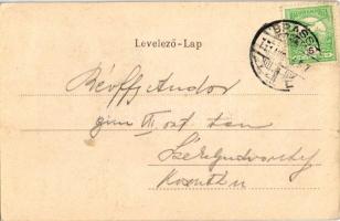 1911 Brassó, Kronstadt, Brasov; Art Nouveau litho