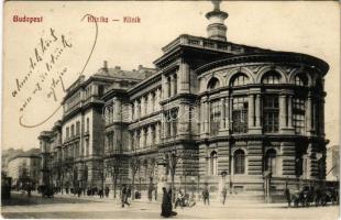 1911 Budapest VIII. Üllői úti klinika a Mária utca sarkán (kopott sarkak / worn corners)