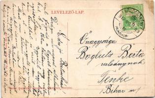 1912 Buttyin, Körösbökény, Buteni, Bucin; Polgári olvasókör és katolikus templom. W.L. Bp. 5275. 191...