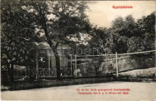 1914 Gyulafehérvár, Karlsburg, Alba Iulia; Cs. és kir. 50. gyalogezred teniszpályája. Petri F.W. kiadása / Tennisplatz des k.u.k. 50-ten Inf. Rgts. / tennis court of the Austro-Hungarian military infantry regiment