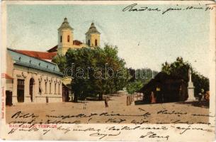 1905 Máriaradna, Mária-Radna, Radna (Lippa, Lipova); templom, szobor / church, statue (EK)