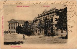 1903 Nagyenyed, Aiud; Bethlen kollégium, Városház. Winkler János kiadása / boarding school, town hall (EK)