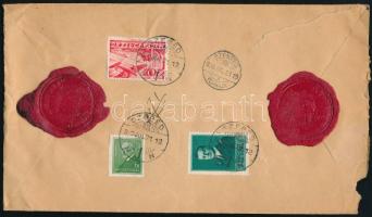 1938 Értéklevél 3 bélyeggel