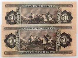 1965. 50Ft (2x) közeli, viszonylag alacsony "D 145 001242" és "D 145 1245" sorsz...