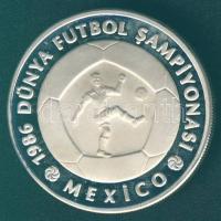 Törökország 1986. 10.000L "Labdarúgó VB" Ag T:PP