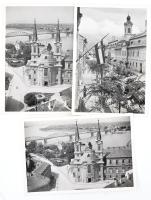 cca 1940 Esztergom és Párkány, 3 db fotó 9x12 cm