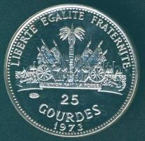 Haiti 1973. 25G Ag "Labdarúgó VB" T:PP
