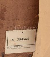 Csánky Dénes (1885-1972): Erdei út, 1929. Olaj, karton. Jelezve jobbra lent. Hátoldalán 1960-1970 kö...