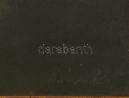 Csánky Dénes (1885-1972): Erdei út, 1929. Olaj, karton. Jelezve jobbra lent. Hátoldalán 1960-1970 kö...