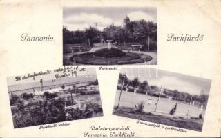 Balatonzamárdi Pannonia Parkfürdő teniszezőkkel (EB)