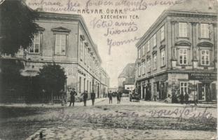 Magyaróvár Széchenyi tér Puchtinger József gyógyszerkereskedésével