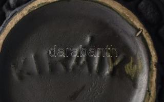 Király Károly hólyagos váza, jelzett, m: 16,5 cm