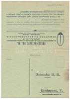1937 Heinicke gyárkéményépítés, kazánbefalazás, kemenceépítés. Kihajtható képeslap. Budapest Akadémi...