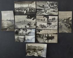Kb. 160 db MODERN magyar fekete-fehér kis alakú város képeslap. Képzőművészeti Alap