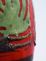 Erdélyi István: Retro váza. Jelzés nélkül, m: 29 cm