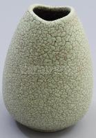 Német ugrasztott mázas váza, jelzett, m: 16 cm