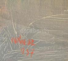 Iván Szilárd (1912-1988) : Lány, 1937. Olaj, vászon. Jelzett. Üvegezett fakeretben, 40×31,5 cm