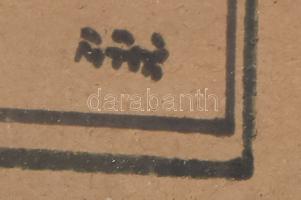 Török jelzéssel: Mozgó-kép. Tus, papír. Üvegezett fakeretben, 24×18 cm