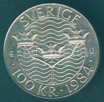 Svédország 1984. 100Kr "Stockholmi konferencia" Ag T:BU