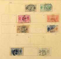 Svédország bélyegek a klasszikus időszaktól + régi Belgium bélyegek házi készítésű albumlapokon