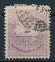 1874 2kr 13 fogazás, durva gyöngyjavítással (ex Lovász)