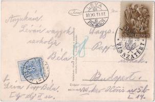 1938 Léva, Levice; Ústav milosrd. sestier. zárda / Irgalmas Intézet, zárda / nunnery + "1938 Lé...