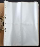 A4-es gyűrűs képeslap album kb. 400 férőhellyel / A4 size postcard album for cca. 400 postcards