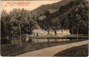 Trencsénteplic, Trencianske Teplice; uszoda / Bad, Schwimmschule. Hermann Seibt (München) / swimming school (fl)