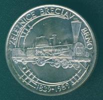 Csehszlovákia 1989. 50K "Breclav-Brno vasútvonal" Ag T:1