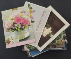 VIRÁGOK - Kb. 125 db MODERN motívum képeslap